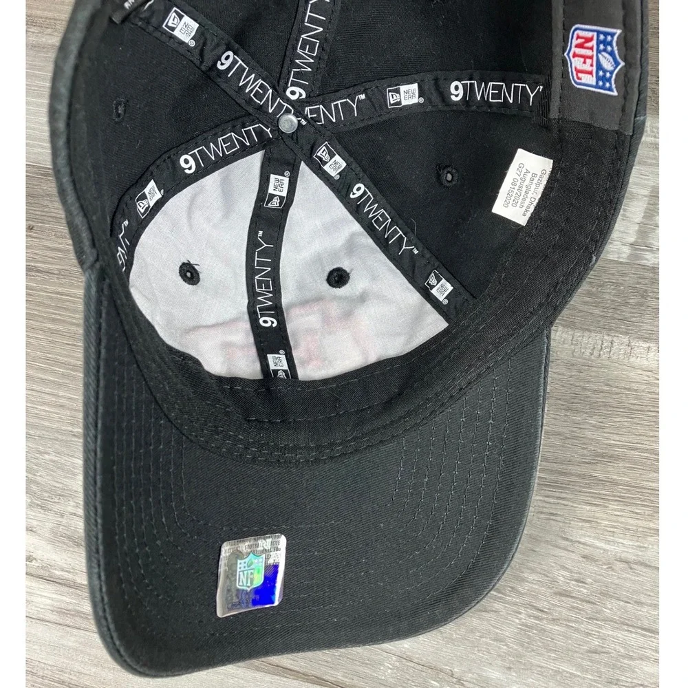 New Era 9TWENTY Kansas City Chiefs Youth Hat Black Red NFL Adjustable Cap